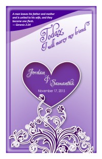 Wedding Program Cover Template 9F - Version 1
